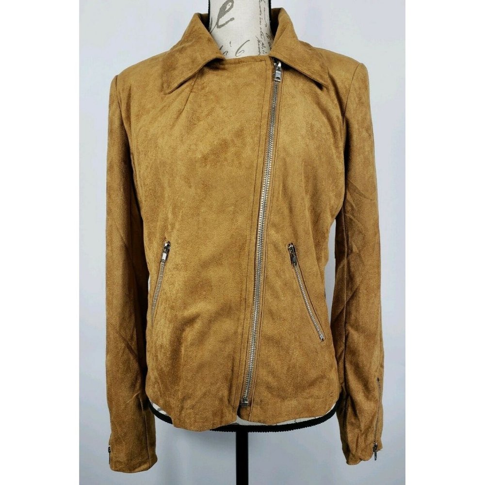 Emmer & Oat Womens Slant Zip Jacket Size Large New
